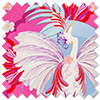 Faded Glamour, Fairground Pink - Roman Blind